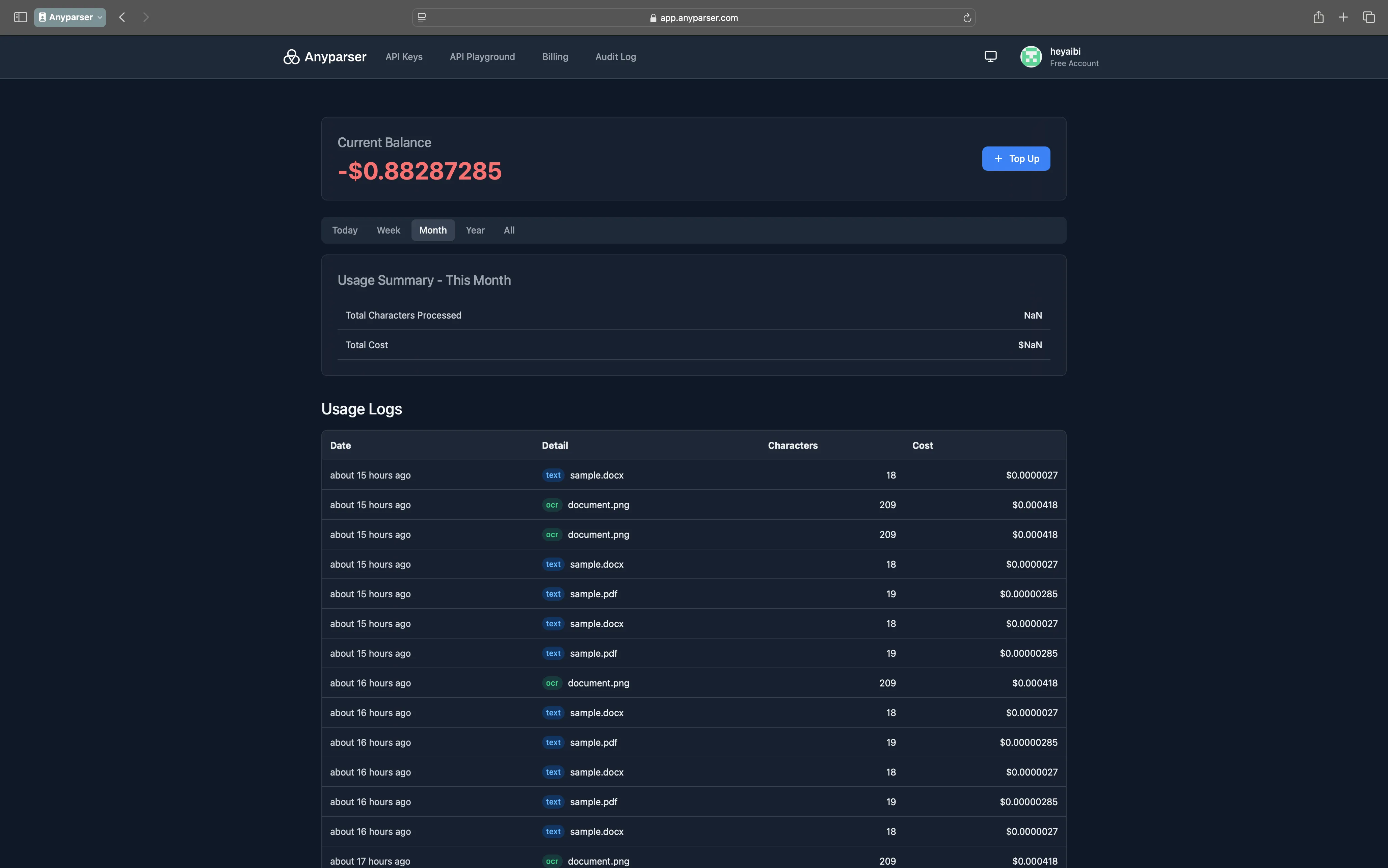 Dark mode toggle in action